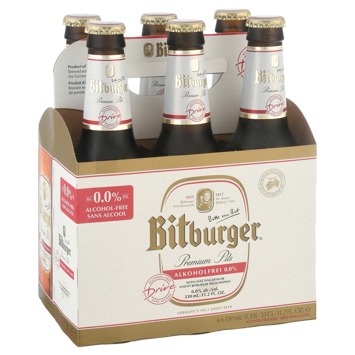 slide 5 of 11, Bitburger Premium Pils Beer 6-330 ml Bottles Multipack, 6 ct
