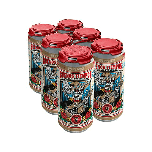 slide 1 of 1, Belching Beaver Buenos Tiempos Mexican Lager In Cans, 6 ct; 16 oz