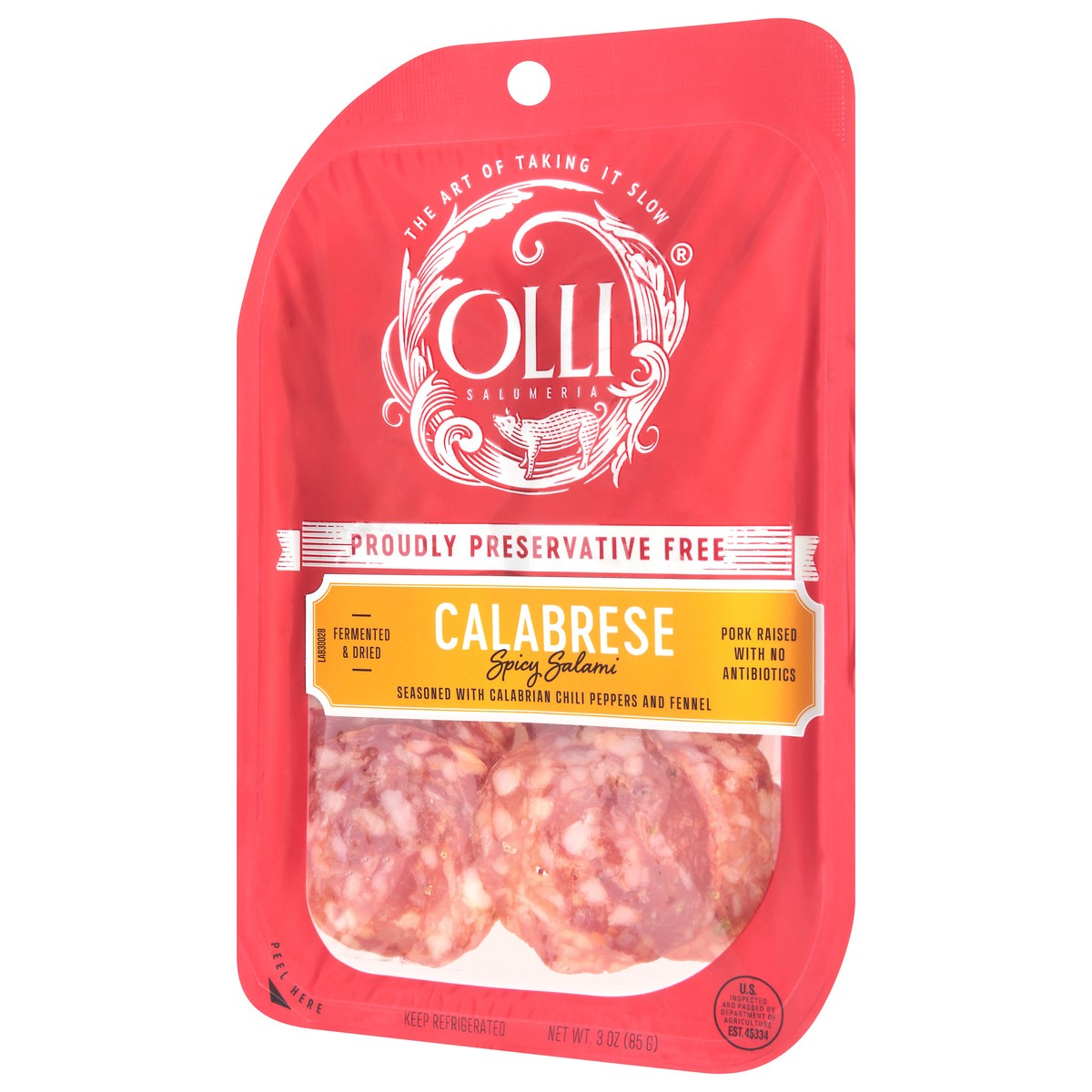 slide 7 of 15, Olli Salumeria Calabrese Spicy Salami 3 oz, 3 oz