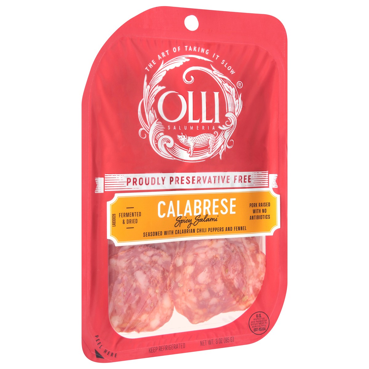 slide 12 of 15, Olli Salumeria Calabrese Spicy Salami 3 oz, 3 oz