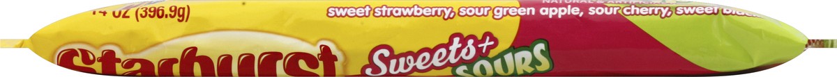 slide 5 of 5, Starburst Sweets and Sours Fruit Chews Candy Bag, 14 ounce, 14 oz