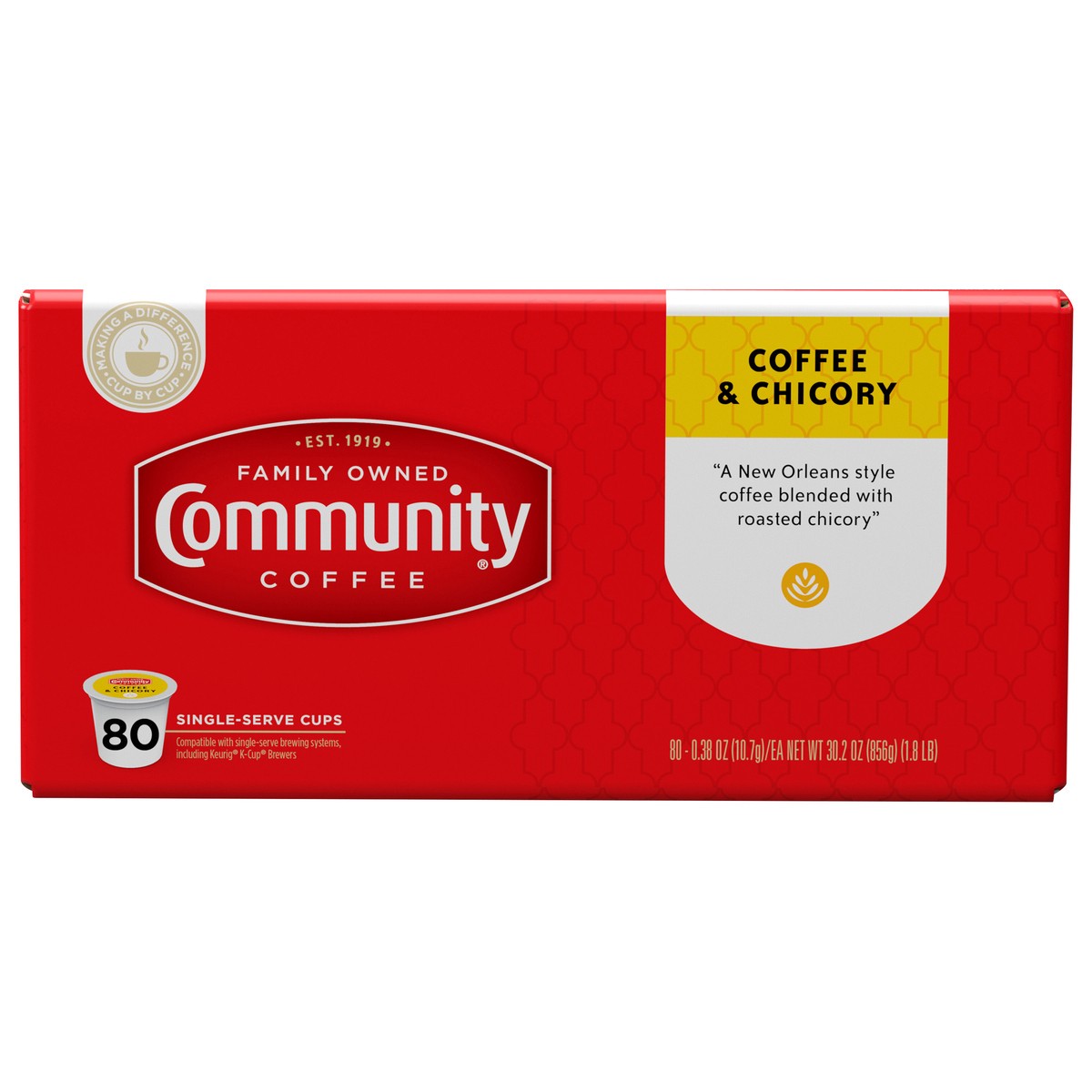 slide 1 of 9, Community Coffee Coffee, 80 ct