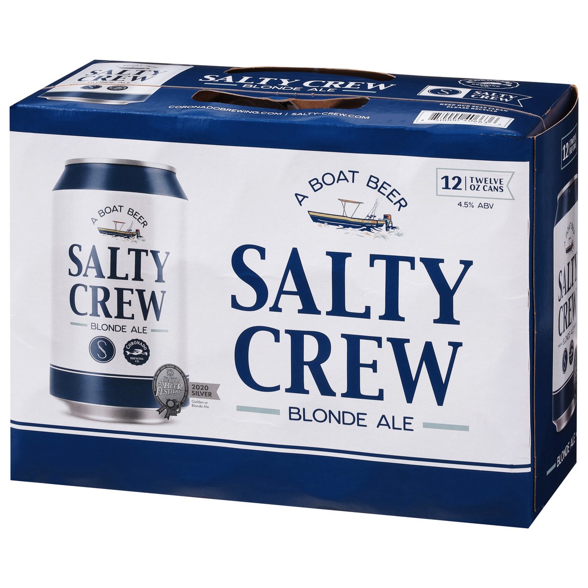 slide 2 of 9, Coronado Brewing Co. Blonde Ale Salty Crew Beer 12 - 12 oz Cans, 12 ct