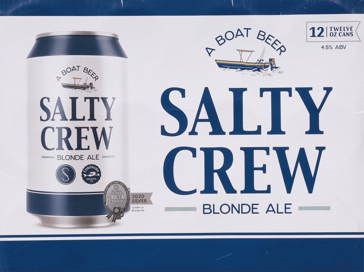 slide 9 of 9, Coronado Brewing Co. Blonde Ale Salty Crew Beer 12 - 12 oz Cans, 12 ct