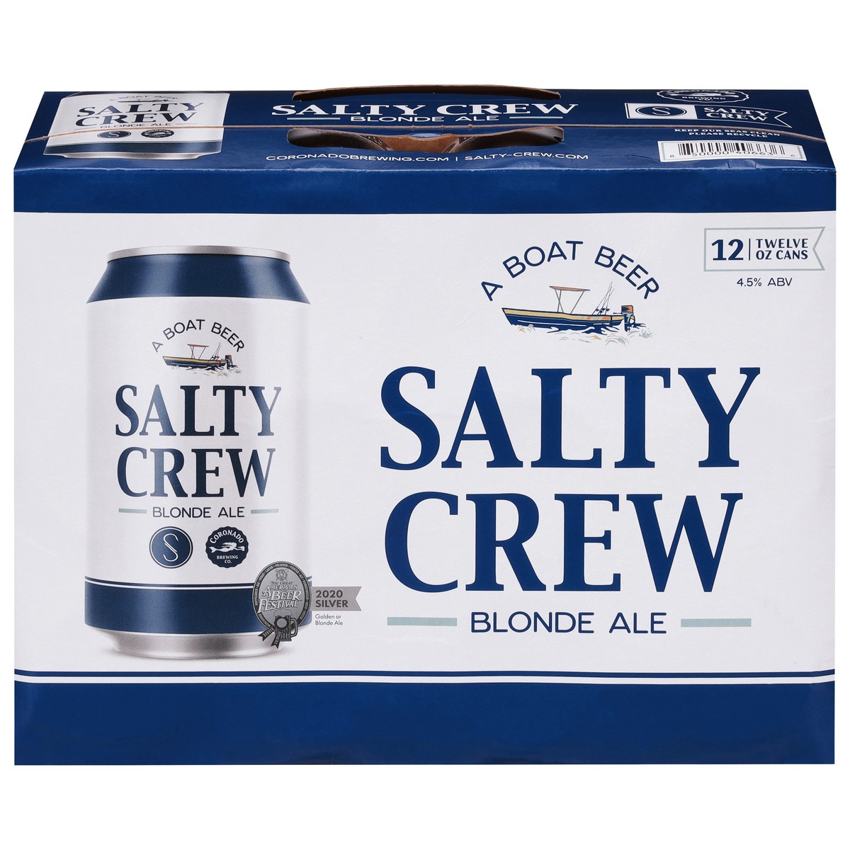 slide 1 of 9, Coronado Brewing Co. Blonde Ale Salty Crew Beer 12 - 12 oz Cans, 12 ct