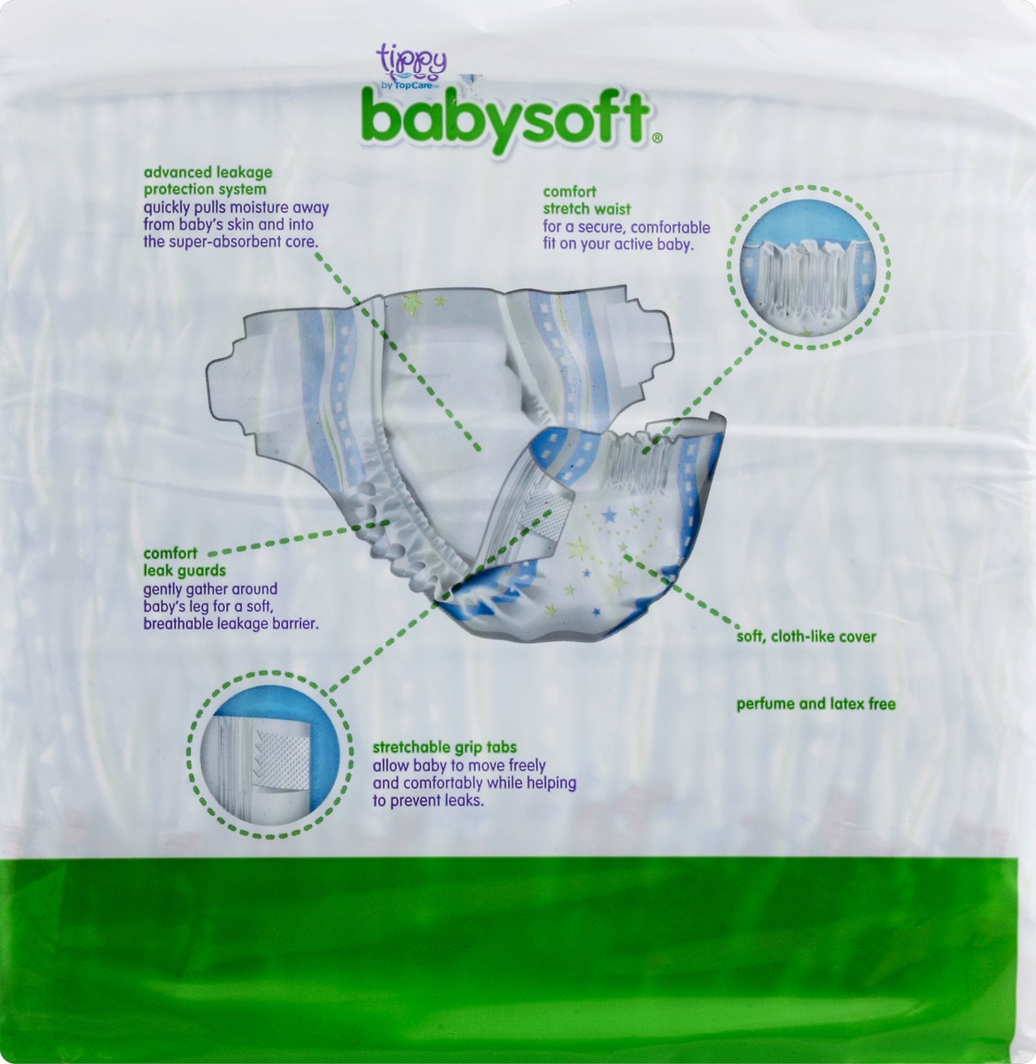 slide 6 of 6, Tippy Toes Baby Soft Jumbo Pack Diapers - Size 4, 31 ct; 22-37 lb