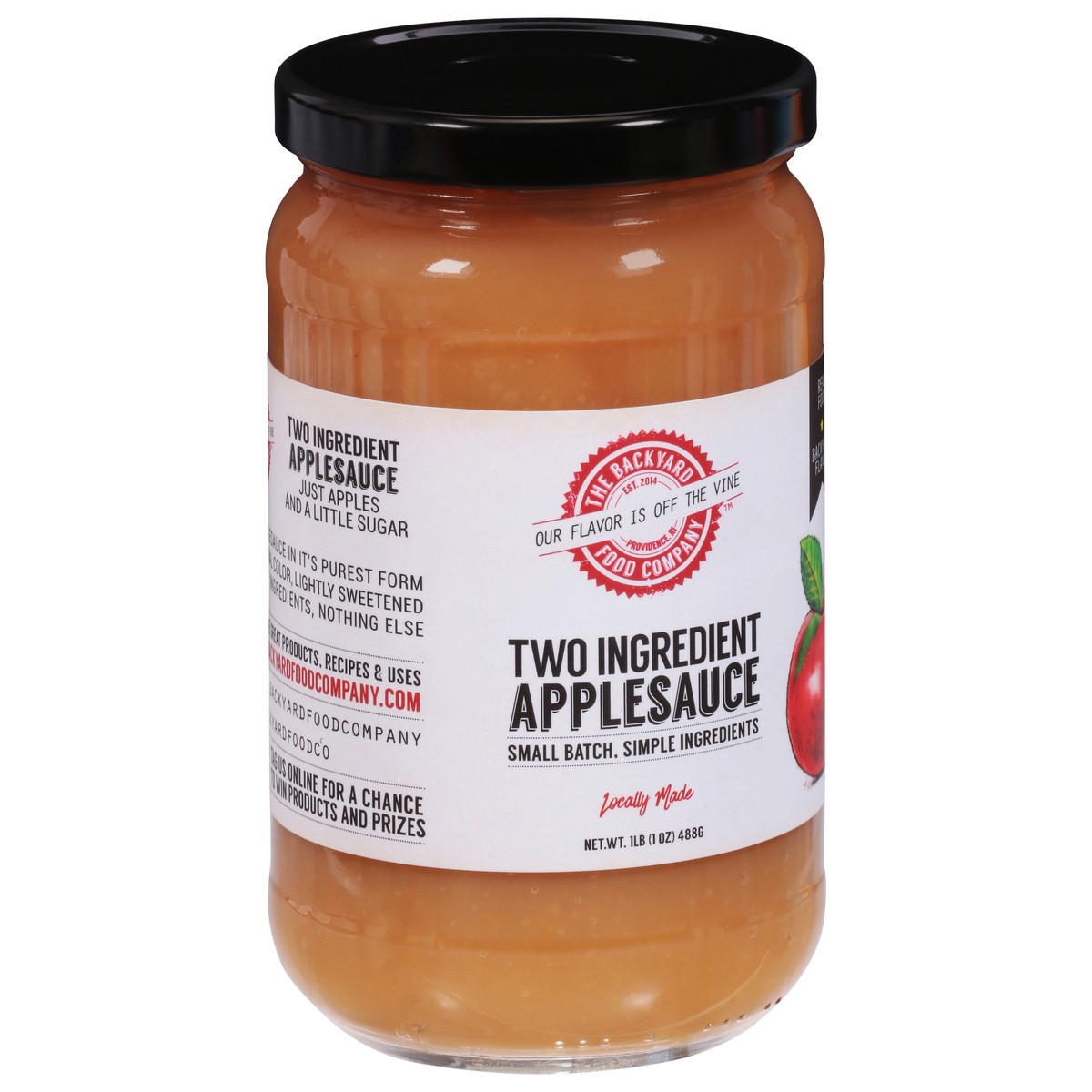 slide 2 of 9, The Backyard Food Company Two Ingredient Applesauce 17 oz, 17 oz