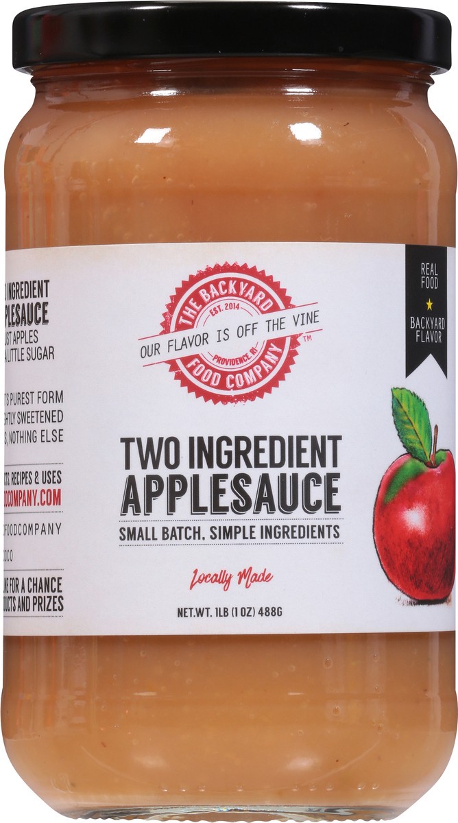 slide 4 of 9, The Backyard Food Company Two Ingredient Applesauce 17 oz, 17 oz