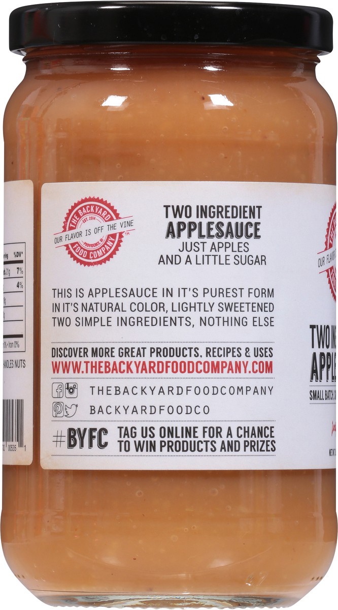 slide 3 of 9, The Backyard Food Company Two Ingredient Applesauce 17 oz, 17 oz