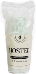 Hosted Compostable Hot Cups 12 oz
