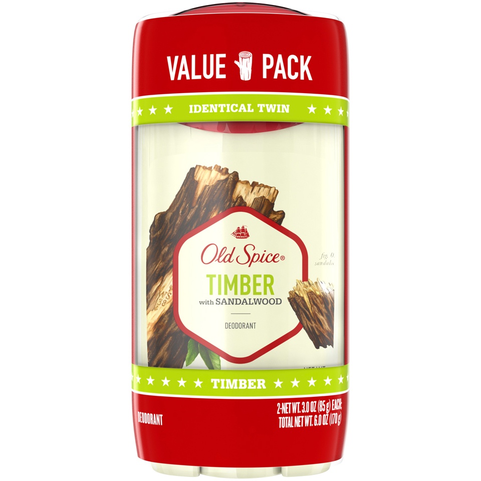 slide 1 of 1, Old Spice Deodorant for Men Timber with Sandalwood Scent Inspired by Nature of, 2 pk, 3 oz