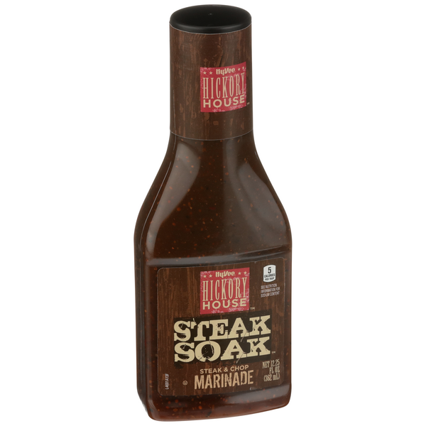 slide 1 of 1, Hy-vee Steak Soak Steak & Chop Marinade, 12.25 fl oz