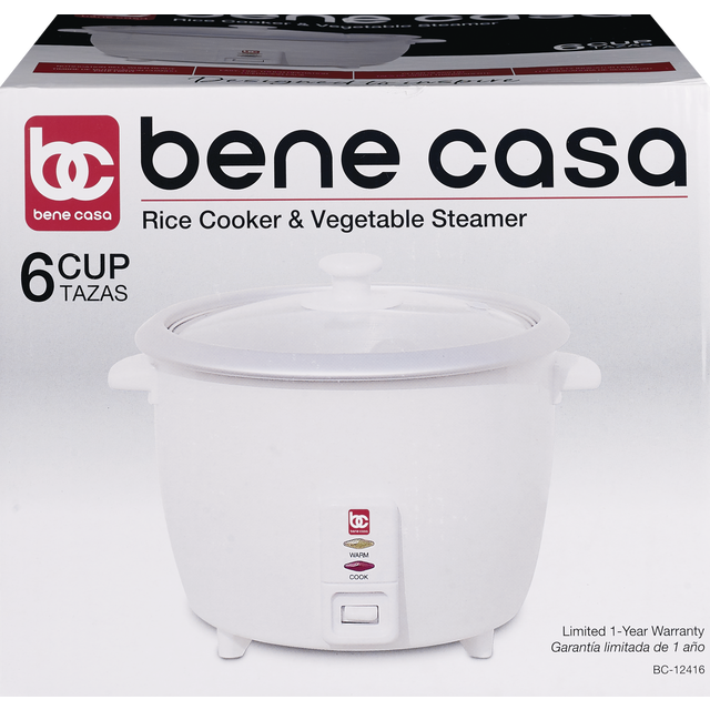 slide 1 of 1, Bene Casa 6Cup Rice Cooker, 1 ct