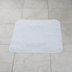 ZENNA HOME Waffle Stall Tub Mat, White
