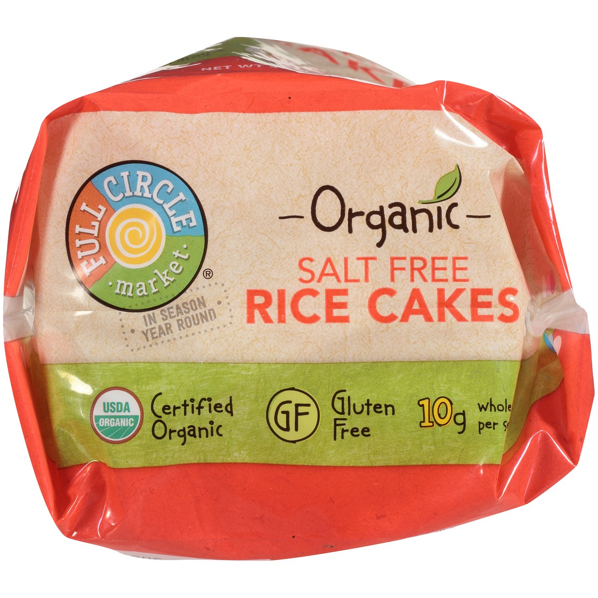 slide 7 of 9, Full Circle Market Salt Free Rice Cakes, 4.9 oz