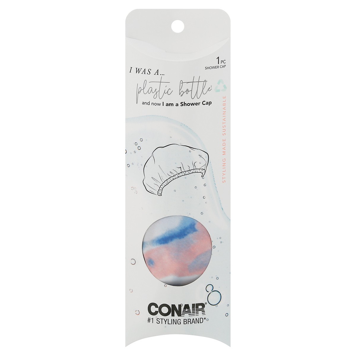 slide 1 of 9, Conair Consciously Minded Shower Cap, 1 ct
