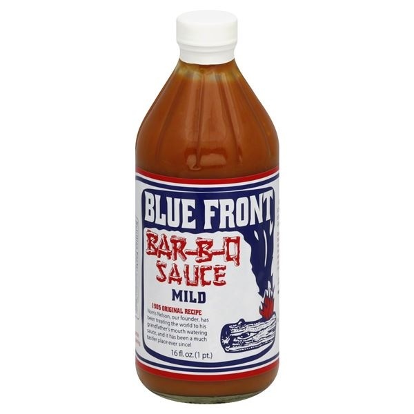 slide 1 of 2, Blue Front Bar-B-Q Sauce 16 oz, 16 oz