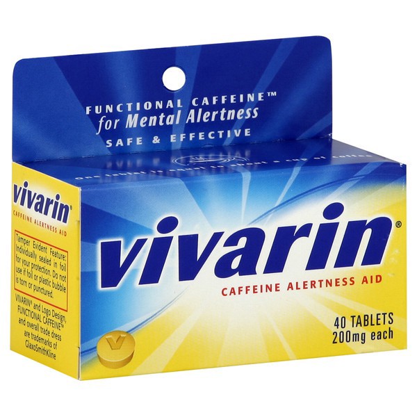 slide 1 of 1, Vivarin 200 mg Caffeine Alertness Aid, 40 ct; 200 mg