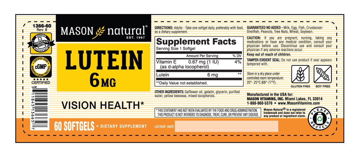 slide 8 of 10, Lutein 6Mg Softgels, 60 ct