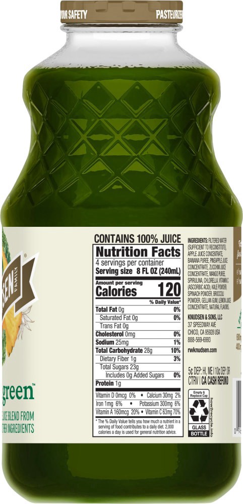 slide 2 of 4, R.W. Knudsen Family Mega Green Juice - 32 oz, 32 oz