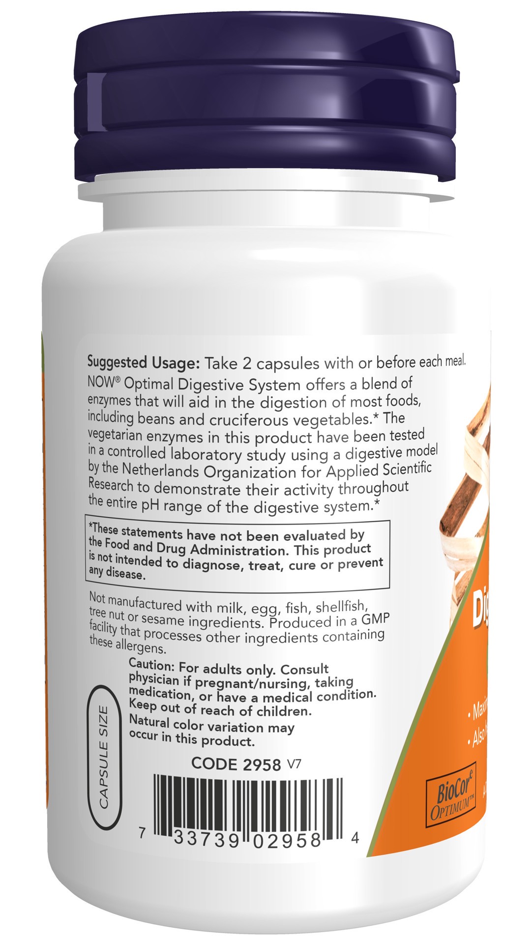 slide 3 of 4, NOW Optimal Digestive System - 90 Veg Capsules, 90 ct