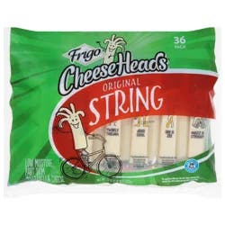 Frigo Cheese Heads Original String Cheese 36 oz, 36 Count Bag