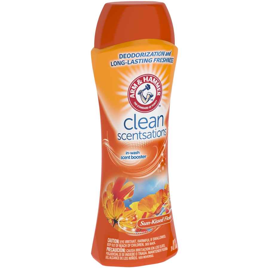 slide 2 of 4, ARM & HAMMER Clean Scentsations In-Wash Freshness Booster Sun-Kissed Flowers, 24 oz