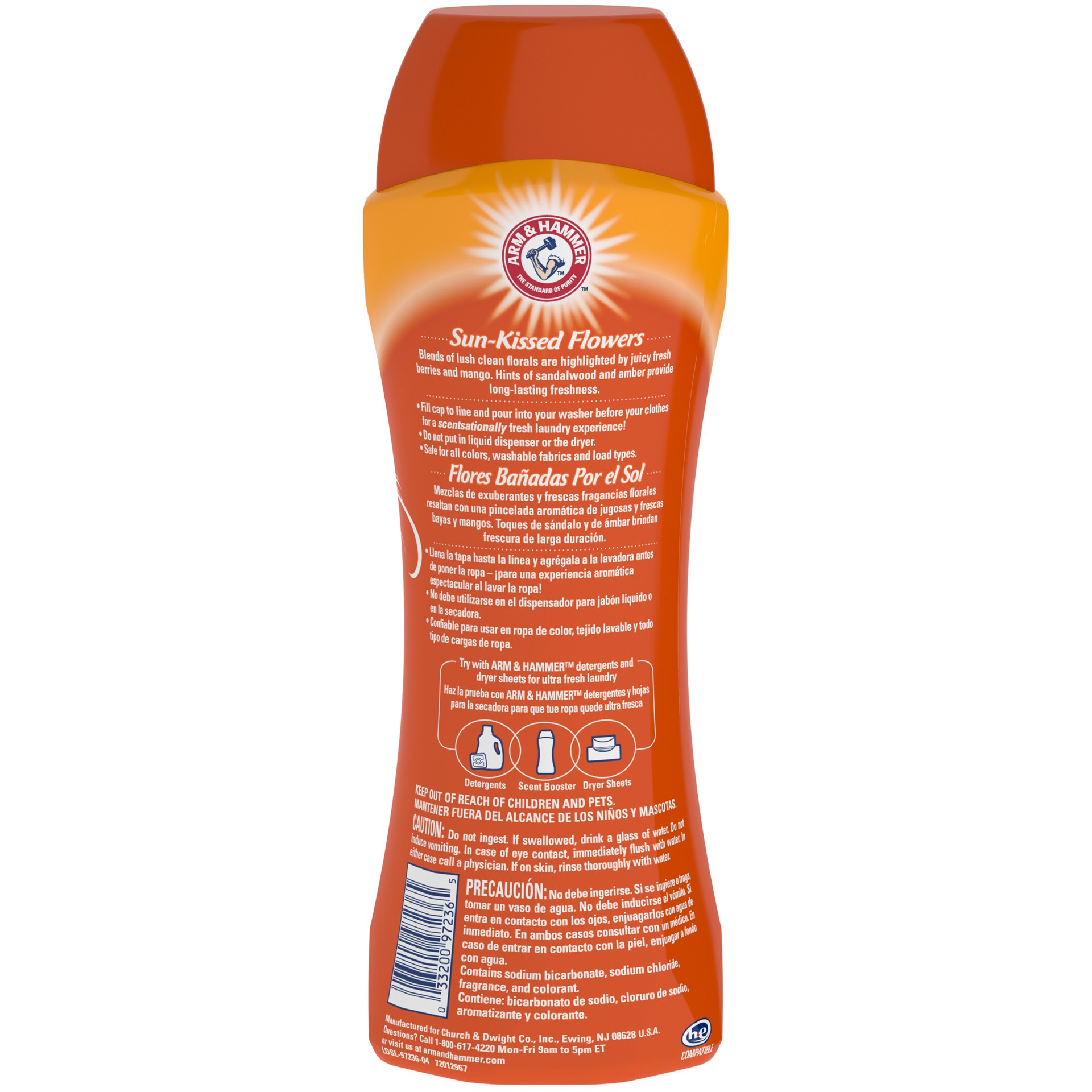 slide 5 of 5, ARM & HAMMER Arm  Hammer In-Wash Scent Booster, Sun-Kissed Flower, 24 oz (6 Pack), 24 oz