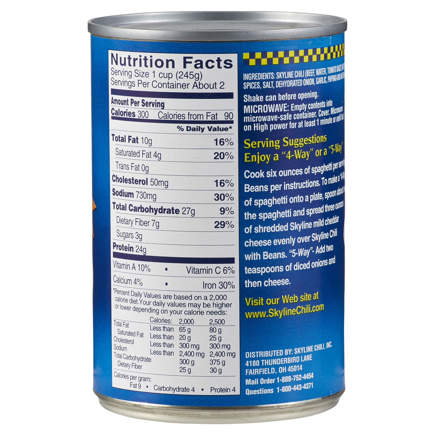 slide 2 of 2, Skyline Chili with Beans, 14.75 oz