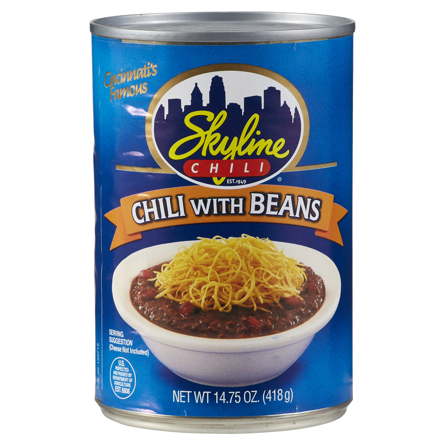 slide 1 of 2, Skyline Chili with Beans, 14.75 oz