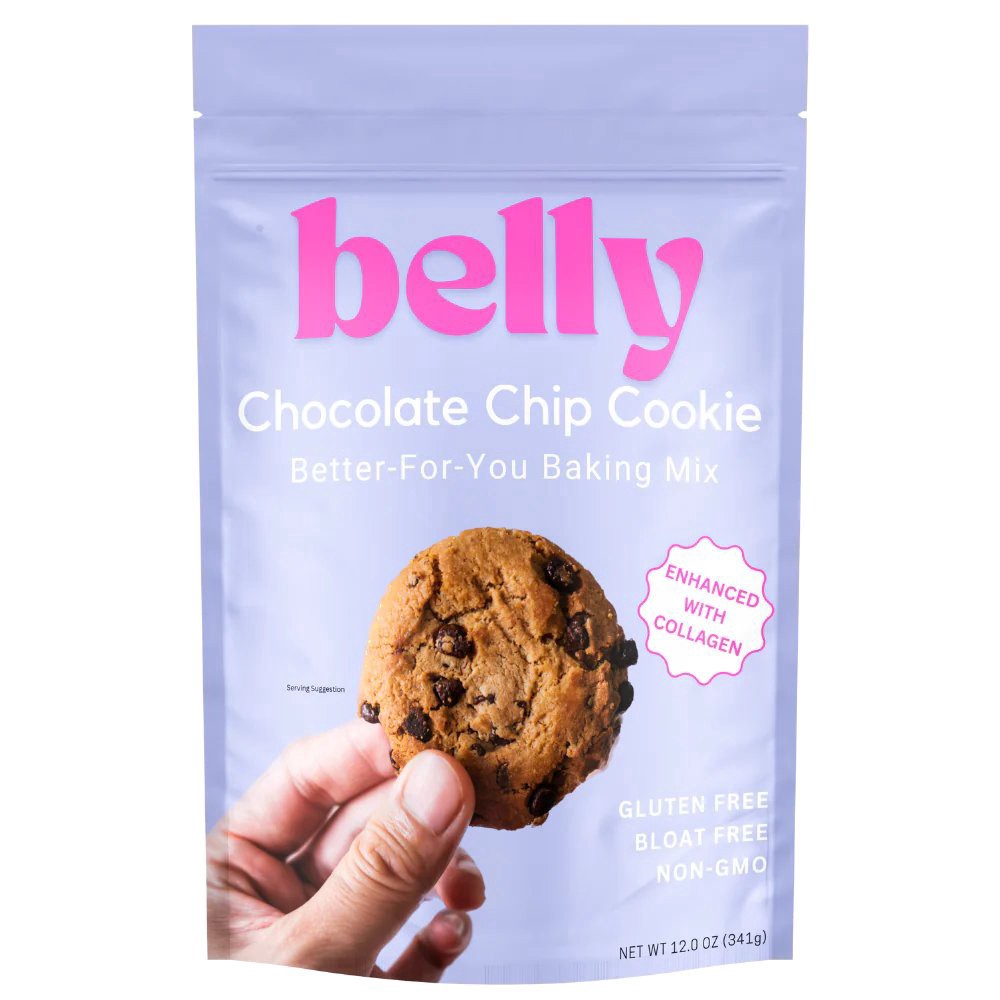 slide 1 of 1, Belly Chocolate Chip Cookie Mix with Collagen, 12 oz