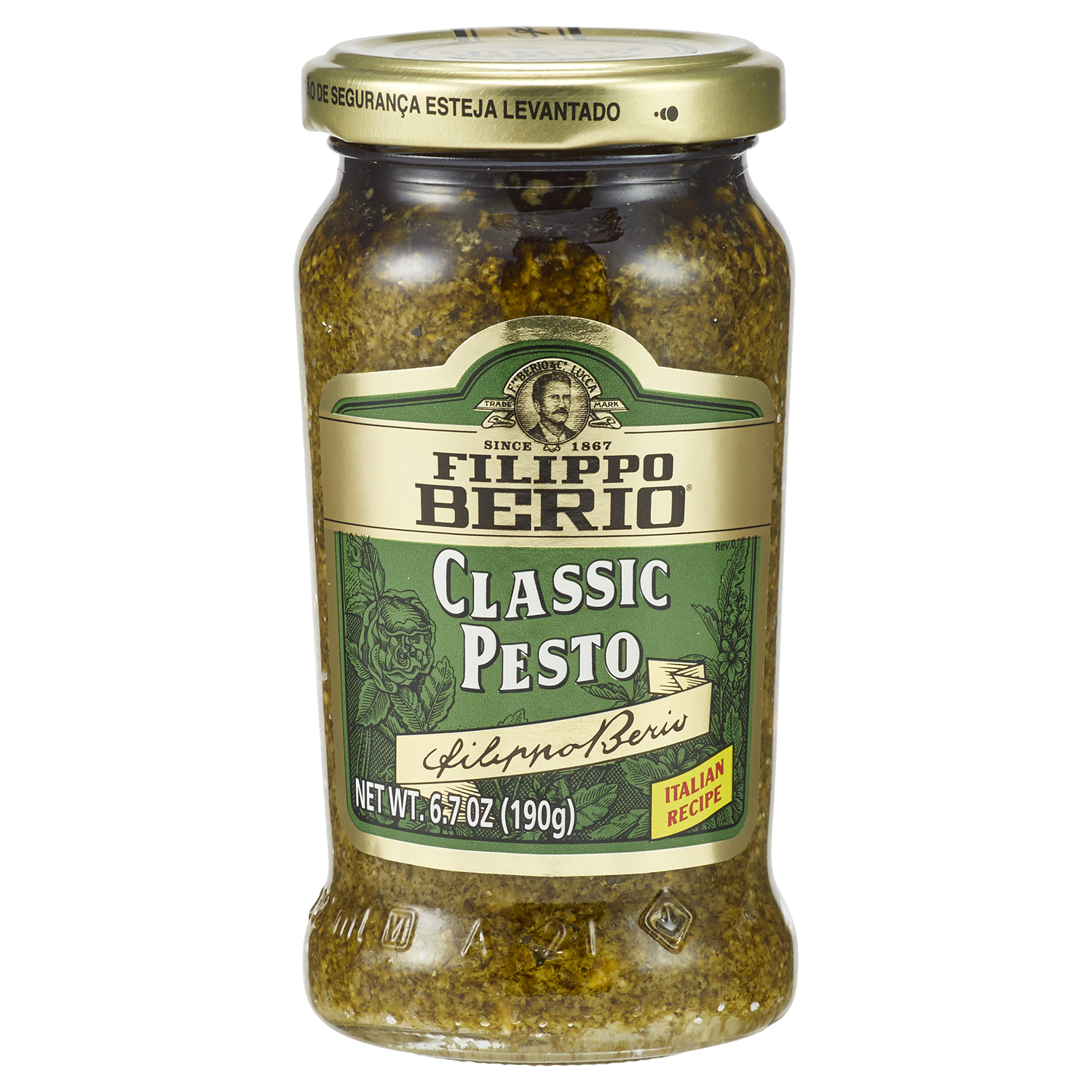slide 1 of 2, Filippo Berio Classic Pesto 6.7 oz. Jar, 6.7 oz