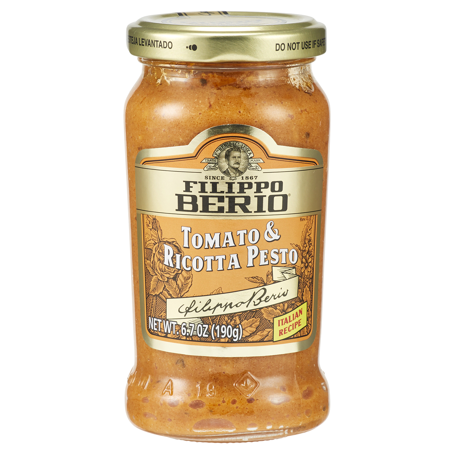 slide 1 of 2, Filippo Berio Italian Recipe Tomato & Ricotta Pesto 6.7 oz, 6.7 oz