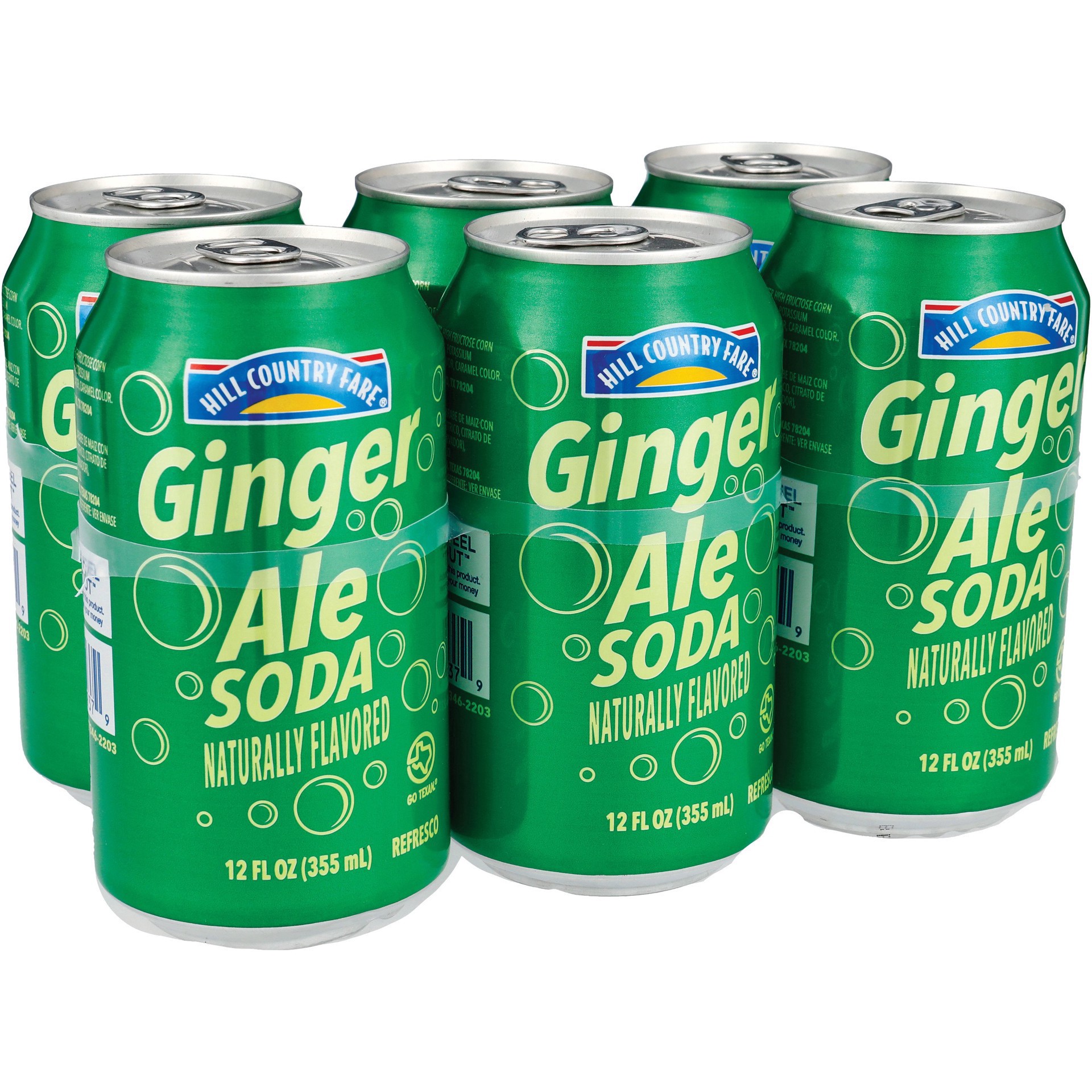 slide 1 of 1, Hill Country Fare Ginger Ale Soda - 12 oz, 12 oz