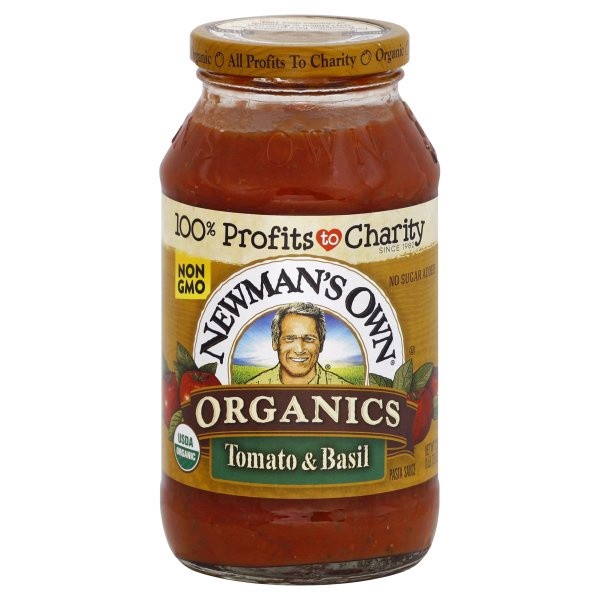 slide 1 of 9, Newman's Own Organic Tomato & Basil Pasta Sauce 23.5 oz, 23.5 oz