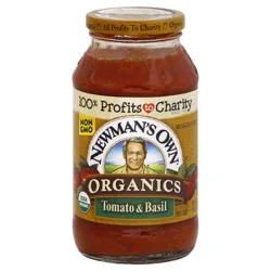 Newman's Own Organic Tomato & Basil Pasta Sauce 23.5 oz