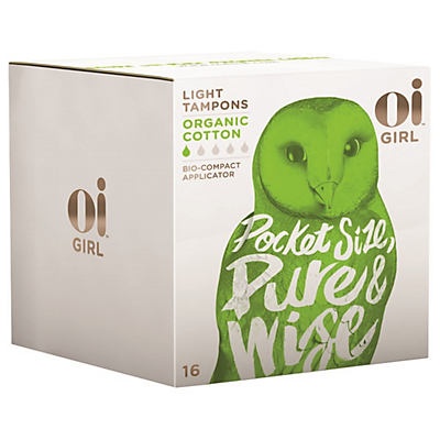 slide 1 of 1, Oi Girl Organic Cotton BioCompact Applicator Tampons, Light, 16 ct