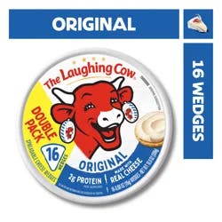 The Laughing Cow Creamy Original Spreadable Cheese Wedges, 16 Portions