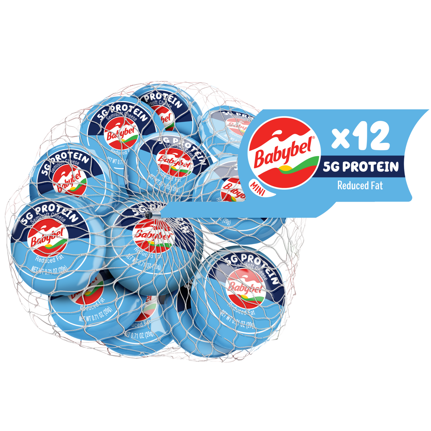 slide 1 of 8, Babybel Mini Babybel Light Snack Cheese, 12 Pack (8.5 oz), 12 ct; 8.5 oz