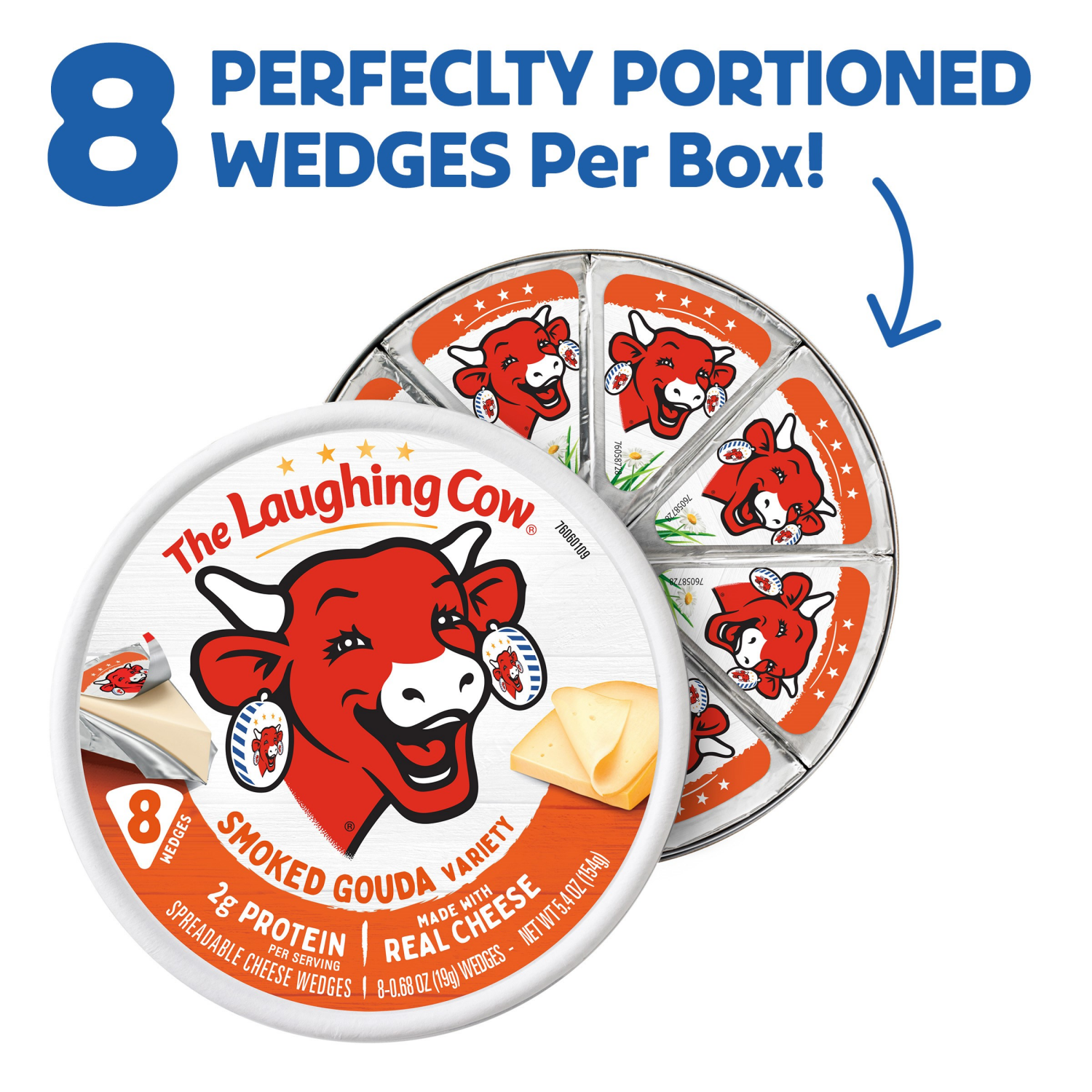 slide 4 of 5, Laughing Cow Smoked Gouda - 5.4 OZ, 5.4 oz