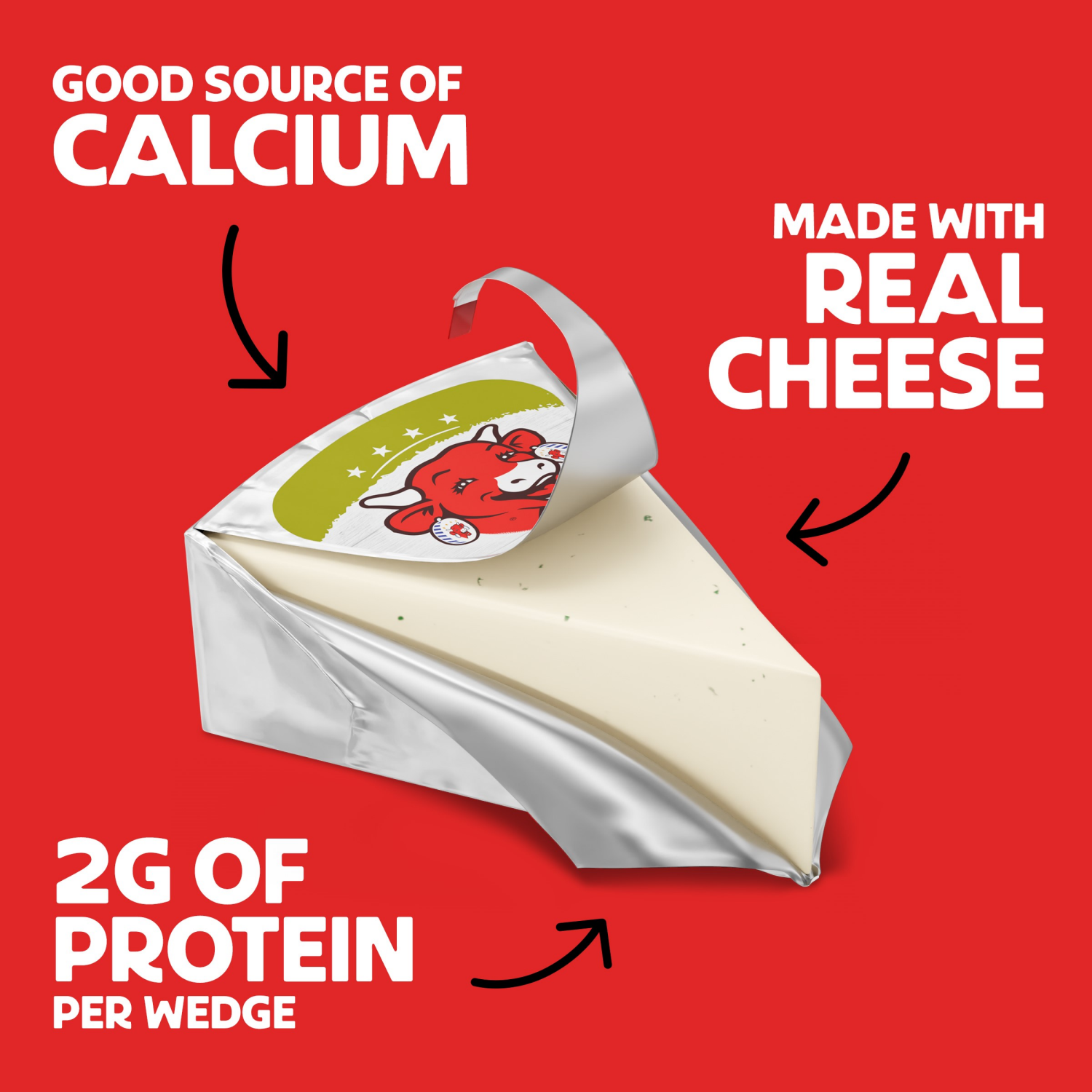 slide 6 of 7, The Laughing Cow Creamy Jalapeño Spreadable Cheese Wedges, 5.4 oz, 8 ct