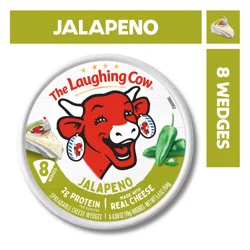 The Laughing Cow Creamy Jalapeño Spreadable Cheese Wedges, 5.4 oz