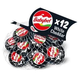 Babybel Cheese, Semisoft, White Cheddar Variety, Mini