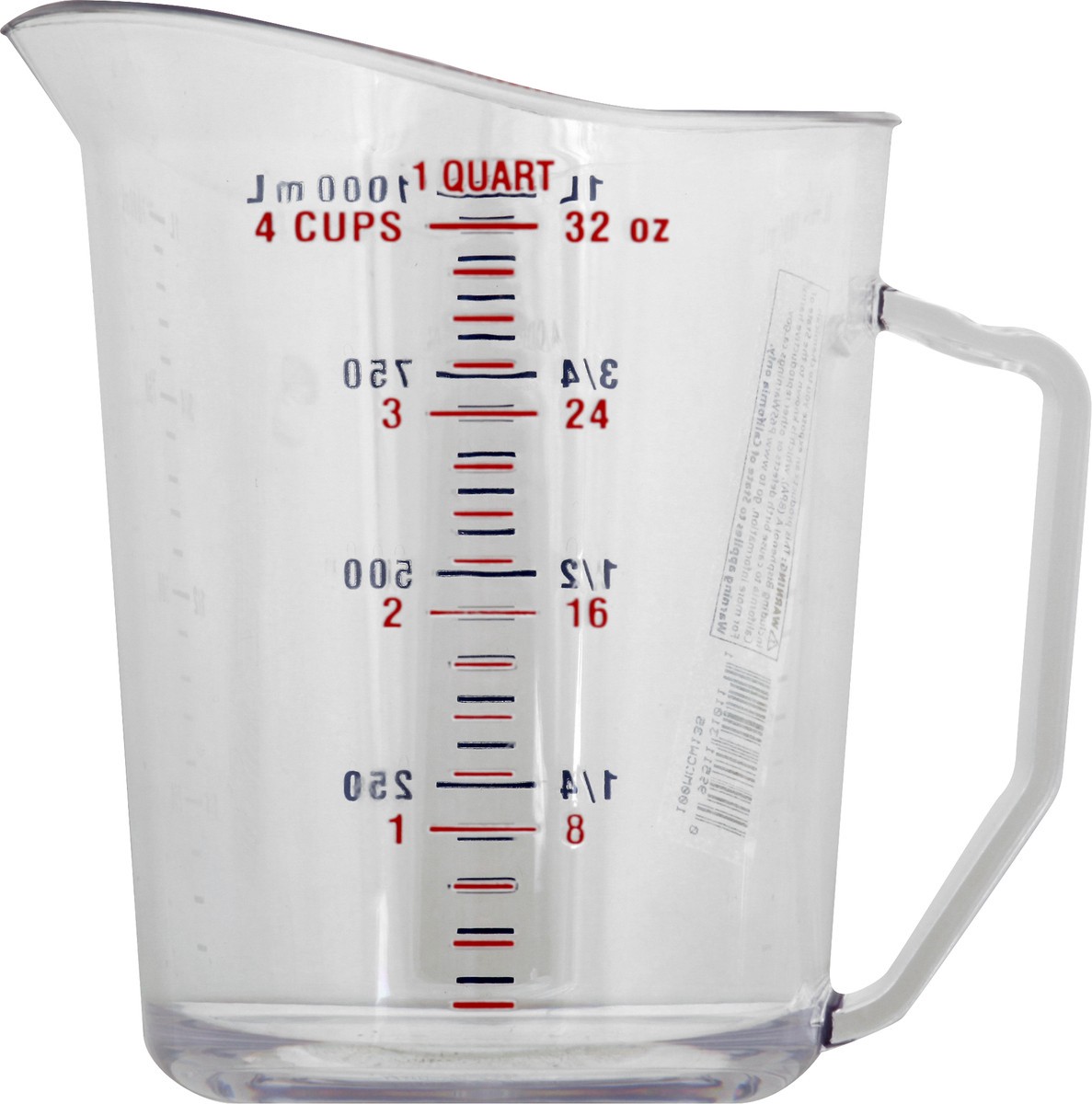 slide 1 of 9, Cambro 1 Quart Measuring Cup 1 ea, 1 ct