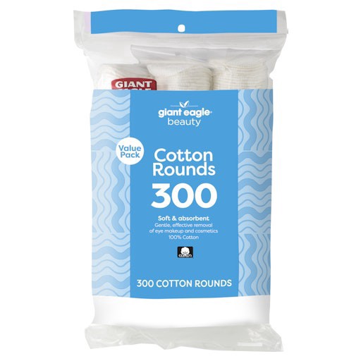 slide 1 of 1, Giant Eagle Basic Cotton Rounds Value Pack, 300 bc