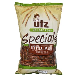 Utz 16 oz Utz Sourdough Specials Extra Dark Pretzels