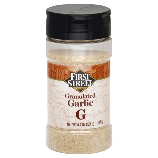 slide 1 of 1, First Street Granulated Garlic, 4.4 oz