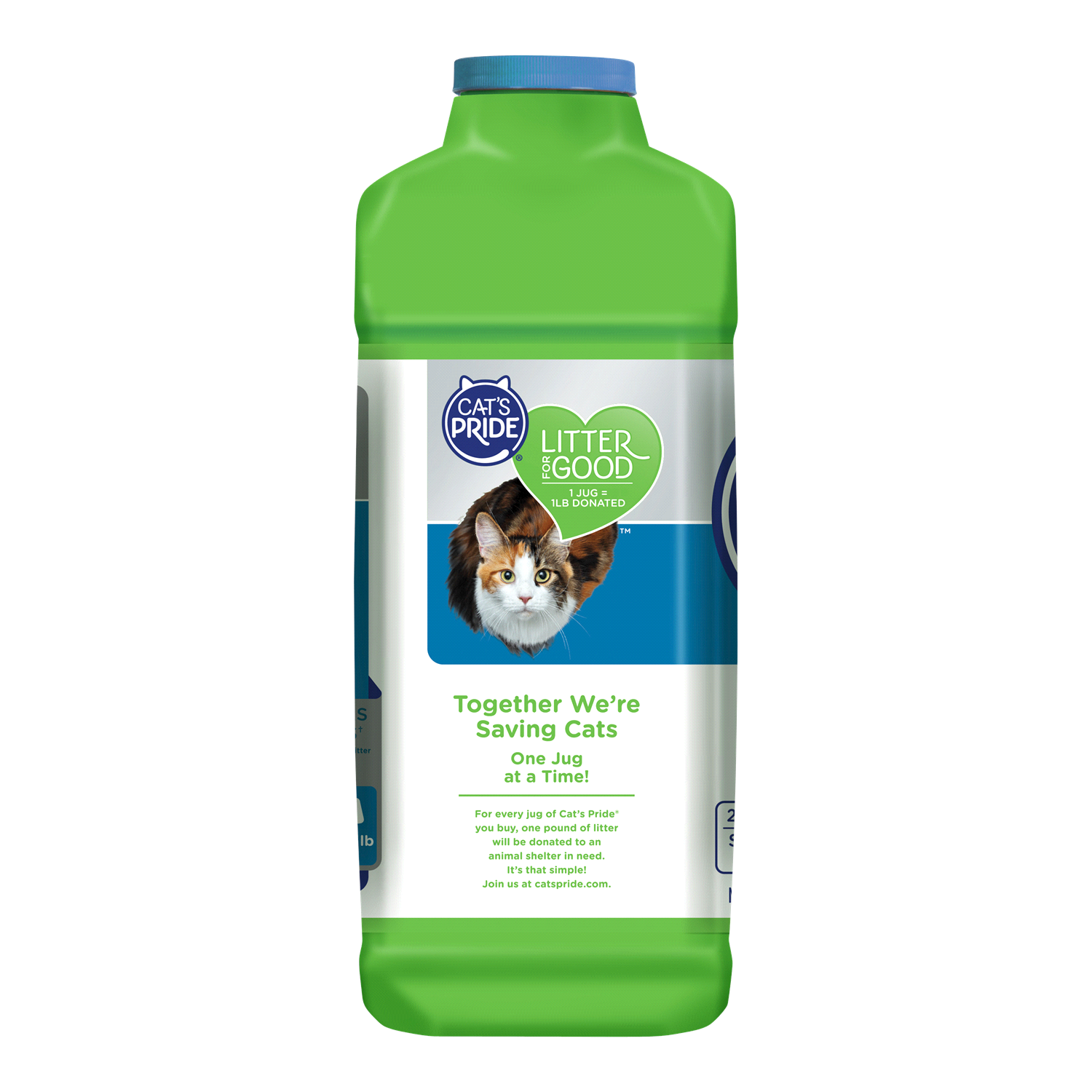 slide 2 of 3, Cat's Pride Unscented Total Odor Control Multi-Cat Clumping Litter, 15 lb