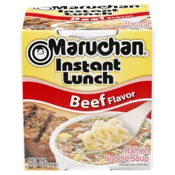 Maruchan Instant Lunch Beef Flavor Ramen Noodle Soup 2.25 oz