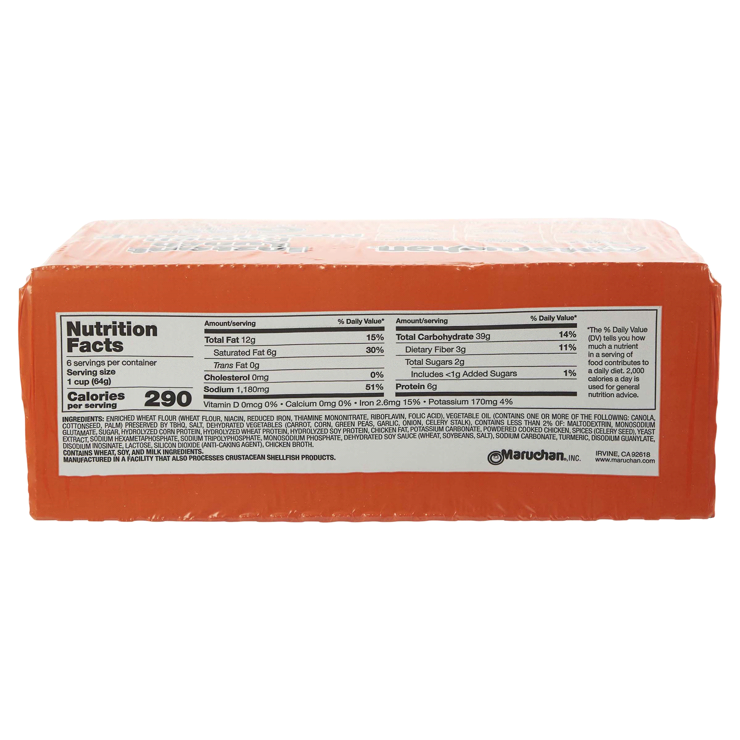 slide 2 of 2, Maruchan Instant Lunch Chicken Flavor, 6 ct; 2.25 oz
